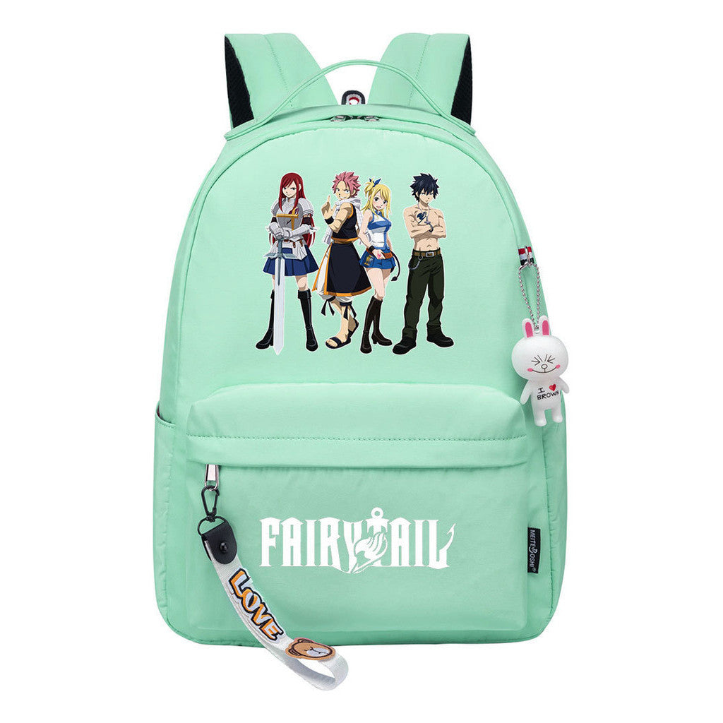 Printed Teenage Student Backpack Men And Women, Casual Bag Girls Backpack