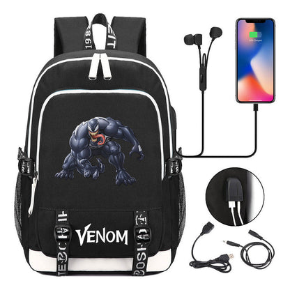 Youth Student Backpack Usb Men's And Women's Leisure Backpack
