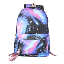 Usb Student Backpack With Men's And Women's Casual Woven Straps Backpack