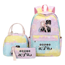 Ground Bound Youth Huazijun Student Girls School Bag Lunch Bag Three Piece Set Backpack Set