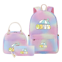 Corner Biology Student School Bag Lunch Bag Three Piece Set Backpack Set