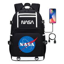 Fashionable Space Printed Usb Student Backpack Backpack Leisure Travel Backpack