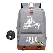 Apex Hero Print Usb Student Backpack Travel Backpack