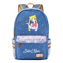 Anime Beauty Girl Warrior Youth School Bag Fragmented Flower Leisure Backpack