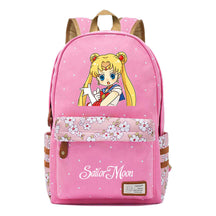 Anime Beauty Girl Warrior Youth School Bag Fragmented Flower Leisure Backpack