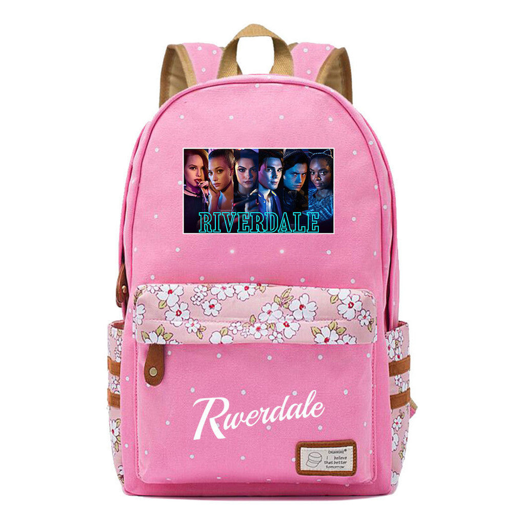 Valley Town Printed Student School Bag Fashion Leisure Backpack