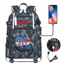 Nasa Fashion Printed Student Backpack With Large Capacity Leisure Travel Backpack