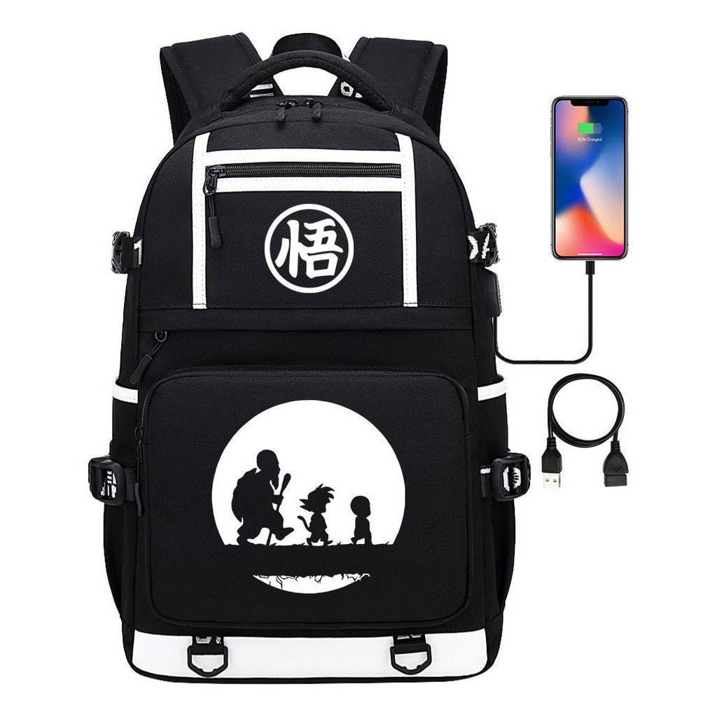 Usb Student Backpack Men's And Women's Backpack Leisure Travel Bag