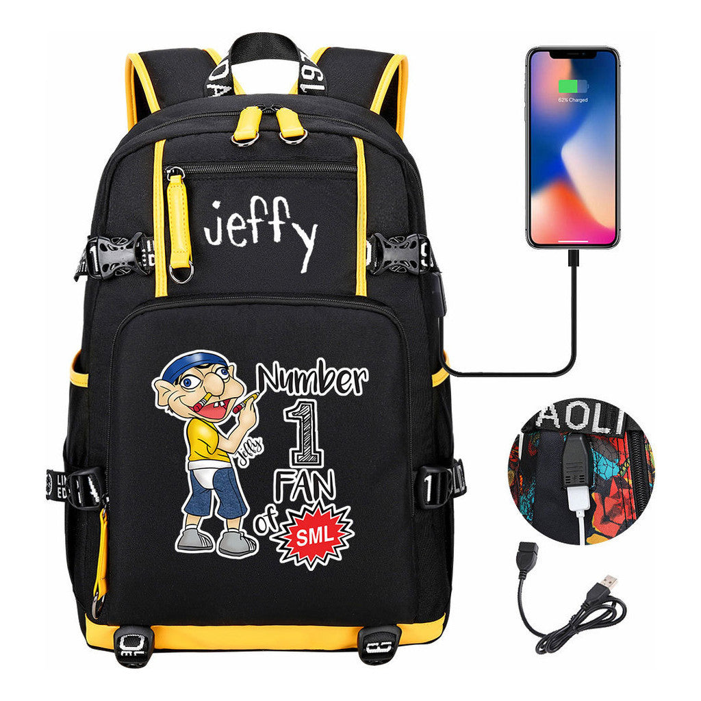 Printed Youth Student Backpack, Backpack, Leisure Travel Backpack