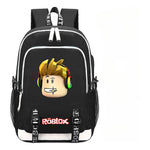 Game Roblox Printed Student Backpack Usb Casual Backpack Boys And Girls