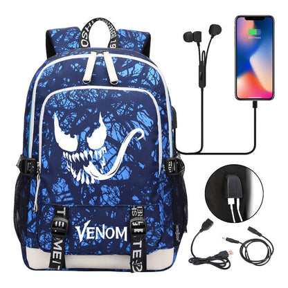 Youth Student Backpack Usb Men's And Women's Leisure Backpack