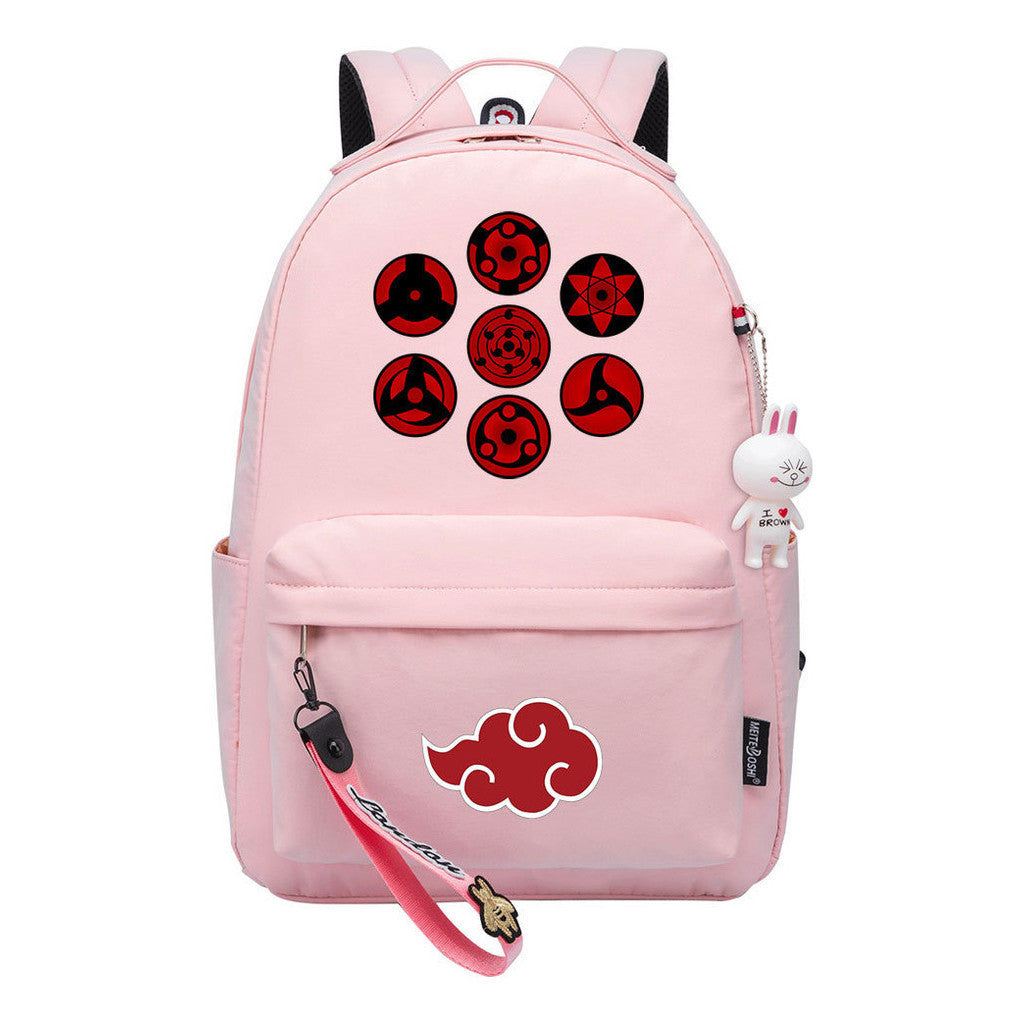 Naruto Printed Teenage Student Backpack, Casual Bag, Girl Backpack