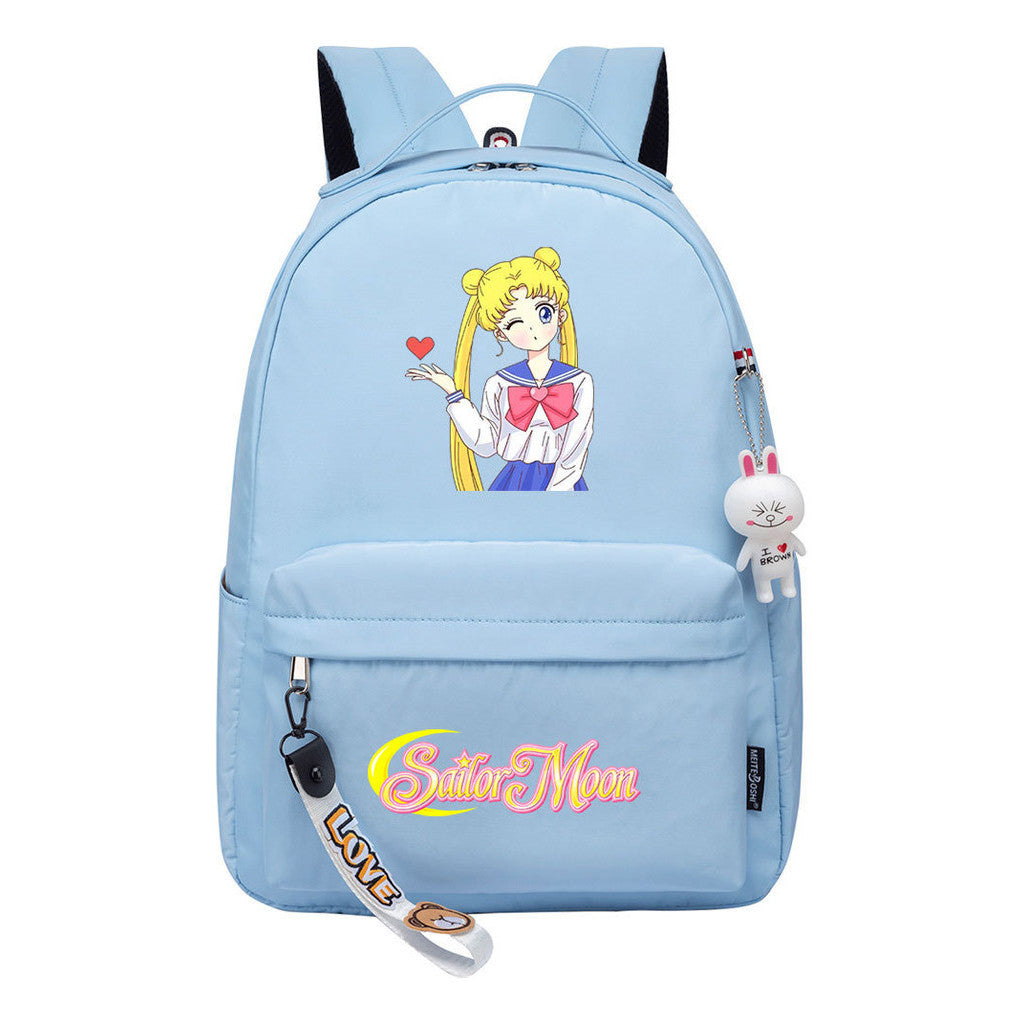 Beautiful Girl Warrior Printed Youth Student School Bag Men's And Women's Leisure Bag Women's Backpack