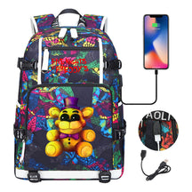 Toy Bear Game Peripheral Usb Youth Student Backpack For Men And Women's Leisure High-capacity Travel Backpack