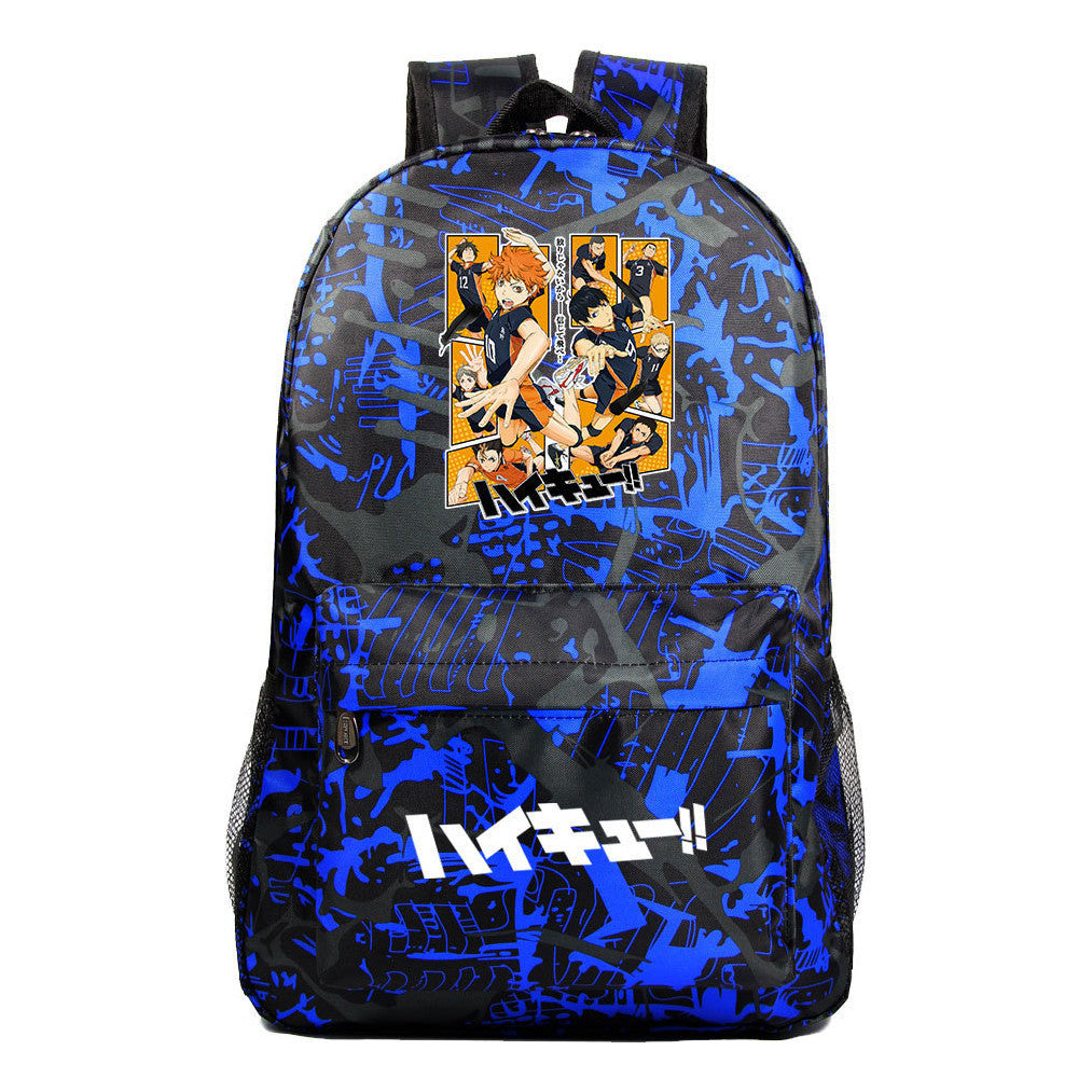 Naruto Usb Large Capacity Youth Student Backpack For Leisure Travel Backpack
