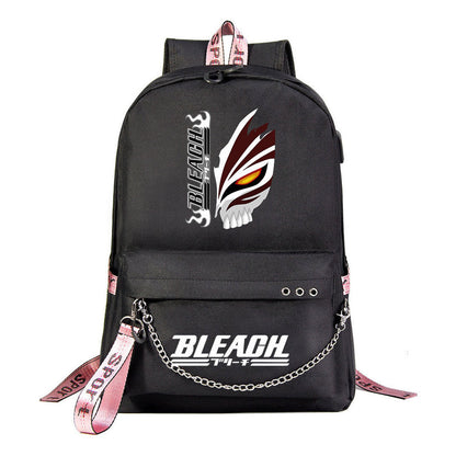 Death Print Usb Youth Student Backpack For Men And Women's Leisure Travel Backpack