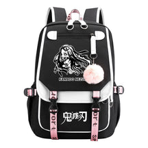 Cartoon Fashion Usb Youth School Bag For Boys And Girls Casual Ribbon Flip Backpack