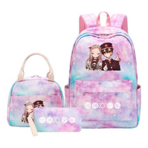 Teenage Student Girl Backpack Lunch Bag Three Piece Set Backpack Set