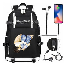 Death Note Usb Large Capacity Youth Student Backpack Men's And Women's Leisure Travel Backpack