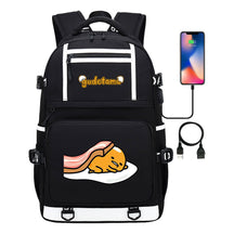 Cartoon Cartoon Lazy Egg Usb Student Backpack Backpack Leisure Travel Bag