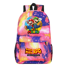Super Mario Starry Sky Student Backpack For Men And Women's Leisure Travel Backpack