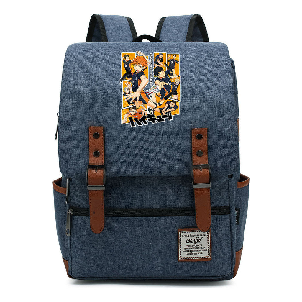 Volleyball Youth Printed Youth School Bag Casual Belt Buckle Classic Backpack