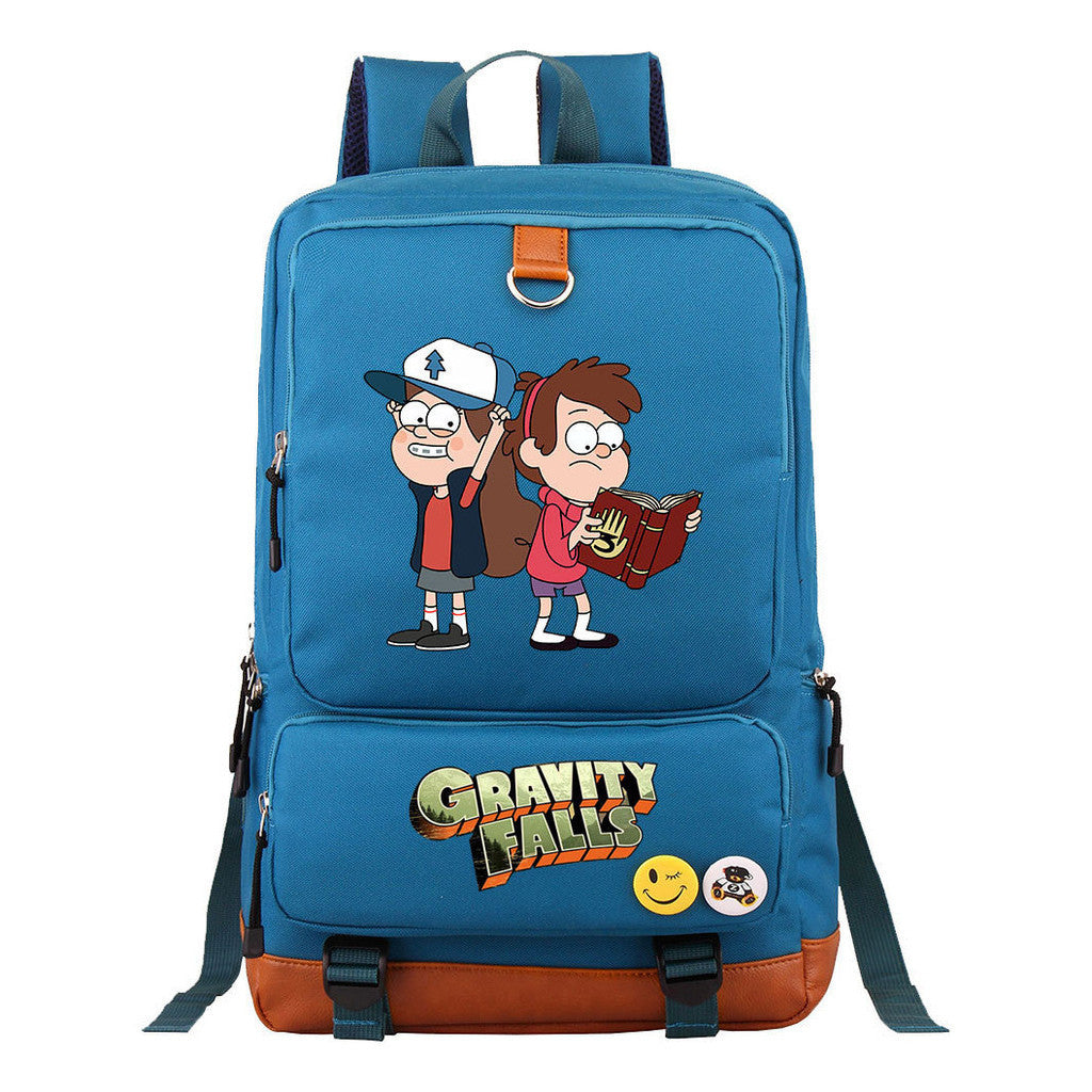 Strange Town Youth Student School Bag Large Capacity Travel Bag Men's And Women's Backpack