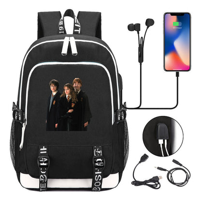 Magic School Youth Student Backpack Usb Men's And Women's Leisure Backpack