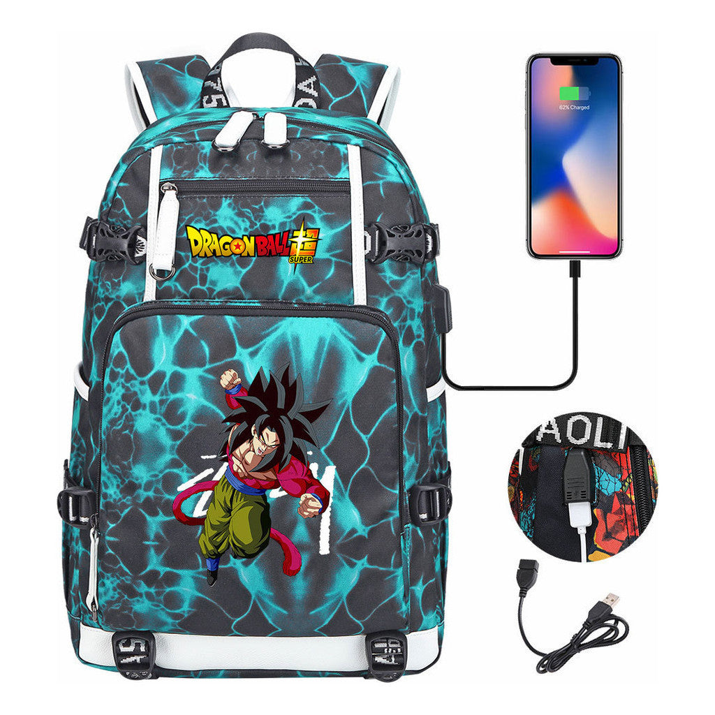 Fashionable Sun Wukong Usb Large Capacity Student Backpack For Leisure Travel Backpack
