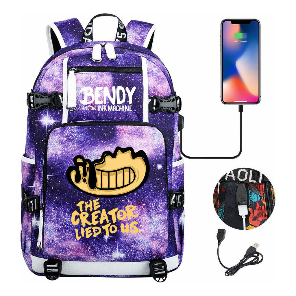 Usb Youth Student Backpack Travel Backpack