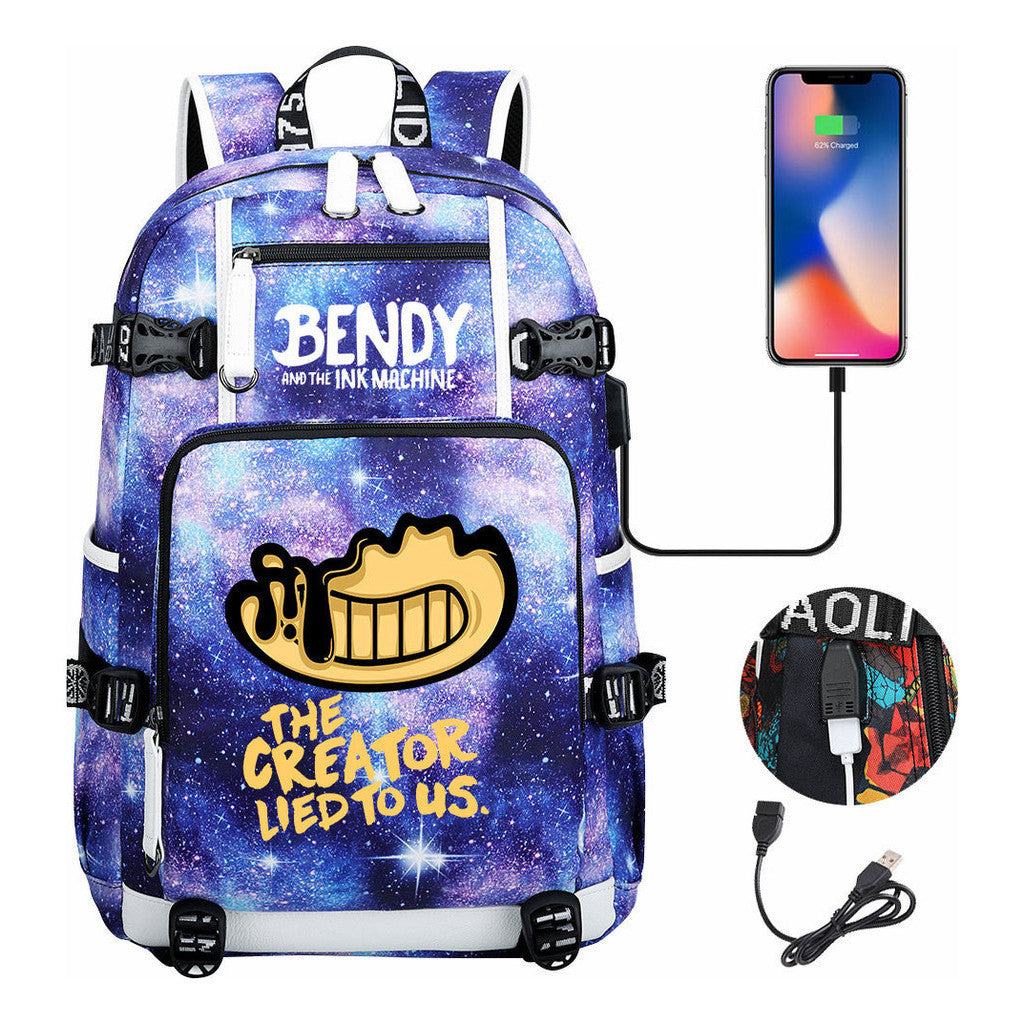 Usb Youth Student Backpack Travel Backpack