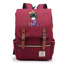 Anime My Heroes Academy Printed Youth School Bag Casual Belt Buckle Classic Backpack