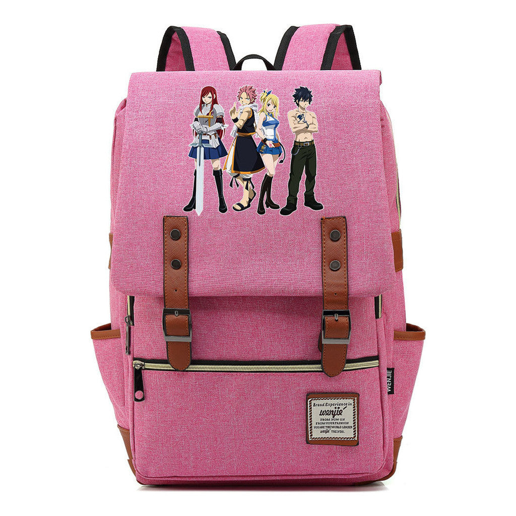 Printed Schoolbags Young Students And Classic Backpacks With Belt Buckles Men And Women.