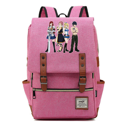 Printed Schoolbags Young Students And Classic Backpacks With Belt Buckles Men And Women.