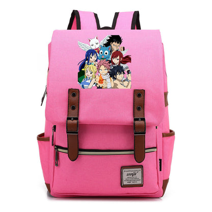 Printed Teenage Student Backpack For Men And Women With Casual Belt Buckle Classic Backpack 38*27*12.5cm