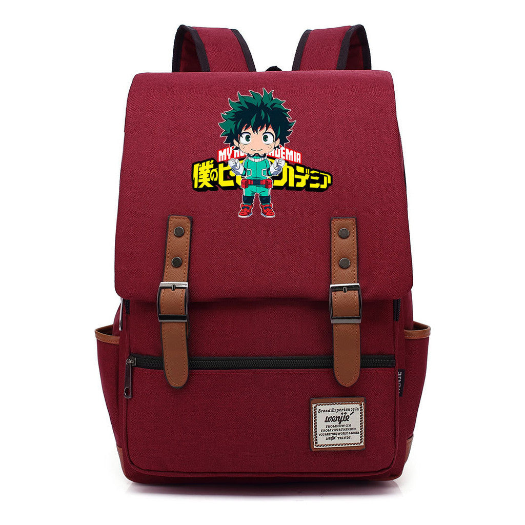 Anime My Heroes Academy Printed Youth Student Backpack Leisure Classic Backpack