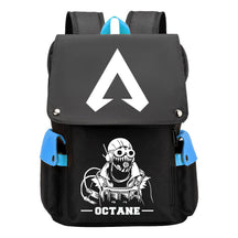 Apex Hero Print Usb Charging Cap Head Style Student School Bag Casual Backpack