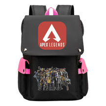 Apex Hero Print Usb Charging Cap Headpiece Student Backpack Leisure Backpack
