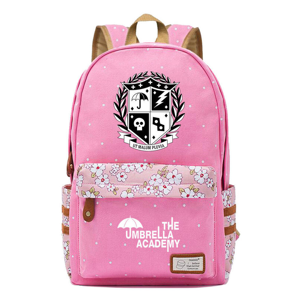 Printed Teenage Girls Backpack, Fashionable And Casual Backpack