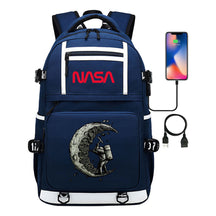 Printed Usb Youth School Bag Backpack Leisure Travel Backpack