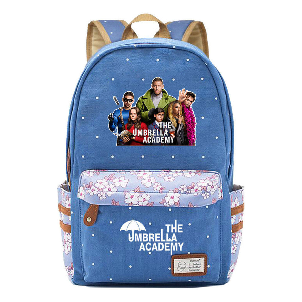 Printed Teenage Girls Backpack, Fashionable And Casual Backpack