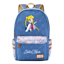 Anime Beauty Girl Warrior Youth School Bag Fragmented Flower Leisure Backpack