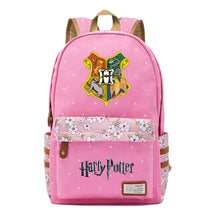 School Of Witchcraft And Wizardry Student Backpack With Floral Canvas Backpack