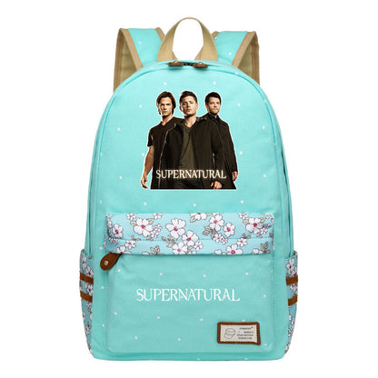 Evil Power Printed Youth And Girls School Bag Fashion Boy's And Girl's Leisure Backpack
