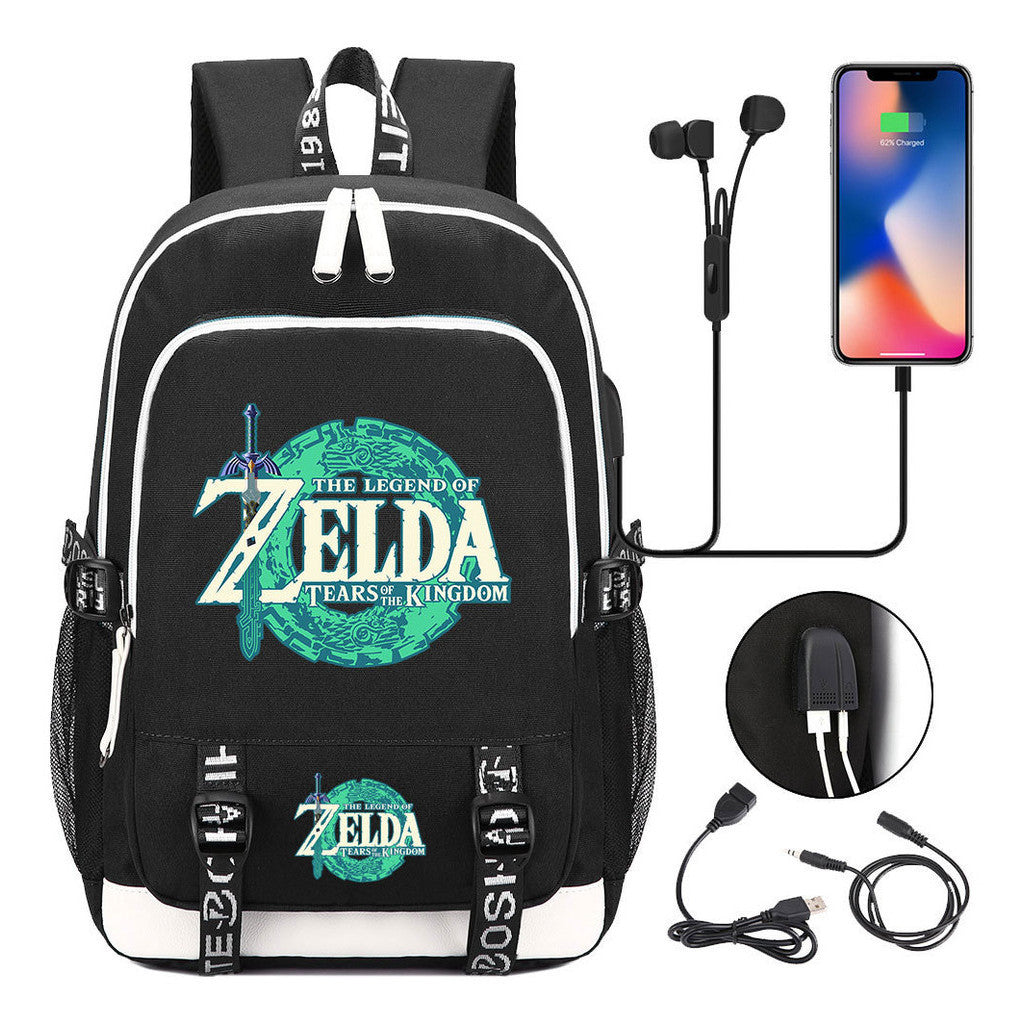 Usb Student Backpack For Men And Women's Leisure Sports Backpack