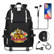 Toy Bear Game Usb Large Capacity Youth Student School Bag Leisure Travel Backpack