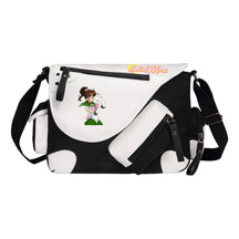 Beauty Girl Warrior Printed Youth Student School Bag Canvas Single Shoulder Bag Men's And Women's Casual Straddle Backpack