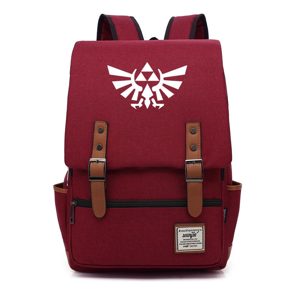 Game Peripheral Zelda Printed Youth Student Backpack For Men And Women Casual Classic Backpack
