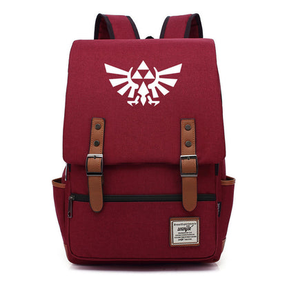 Game Peripheral Zelda Printed Youth Student Backpack For Men And Women Casual Classic Backpack