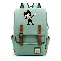 Printed Teenage Student Backpack For Men And Women With Casual Belt Buckle Classic Backpack